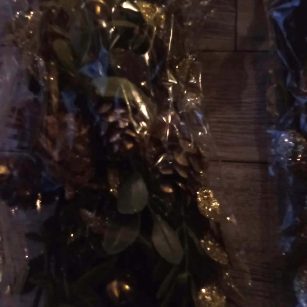 Blossom Gold and Green Decorative Pinecones